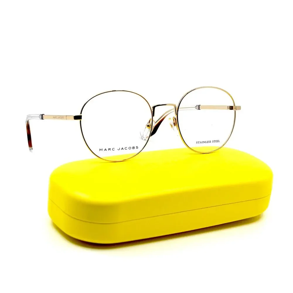 NEW MARC JACOBS MARC272 J5G GOLD AUTHENTIC EYEGLASSES FRAME